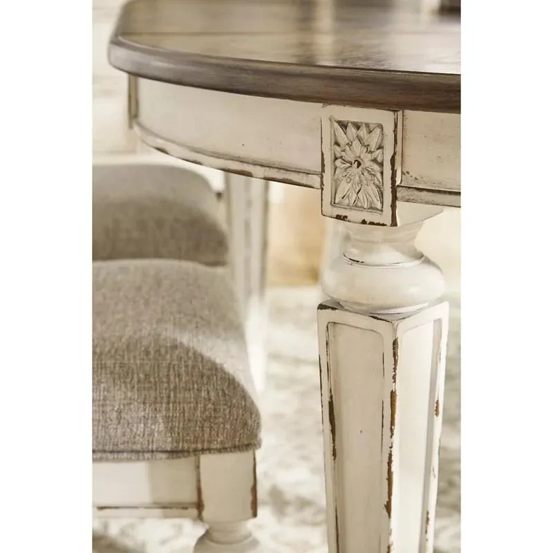 Realyn Dining Table and 6 Chairs Set
