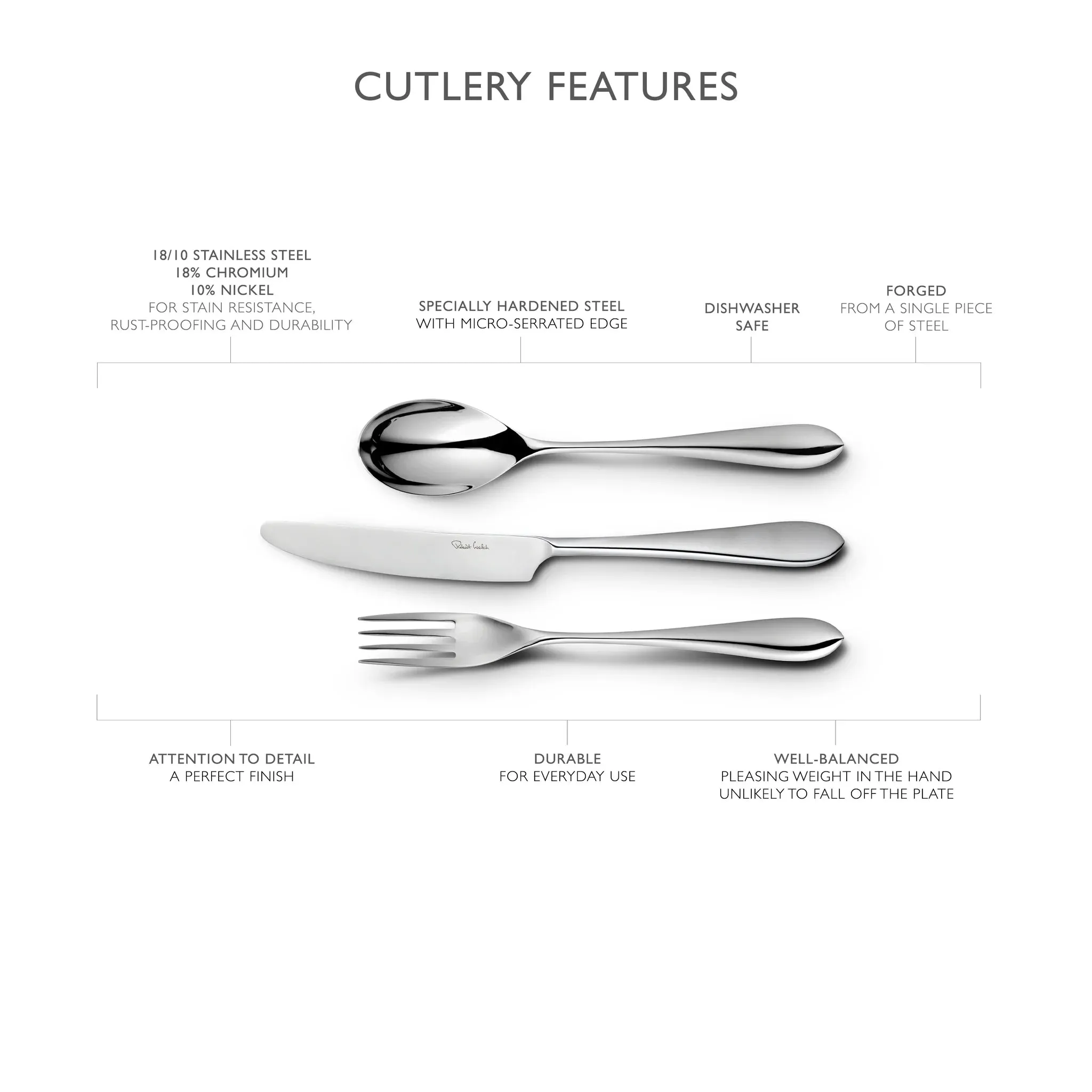 Robert Welch Norton Bright 4 Piece Steak Knife Set
