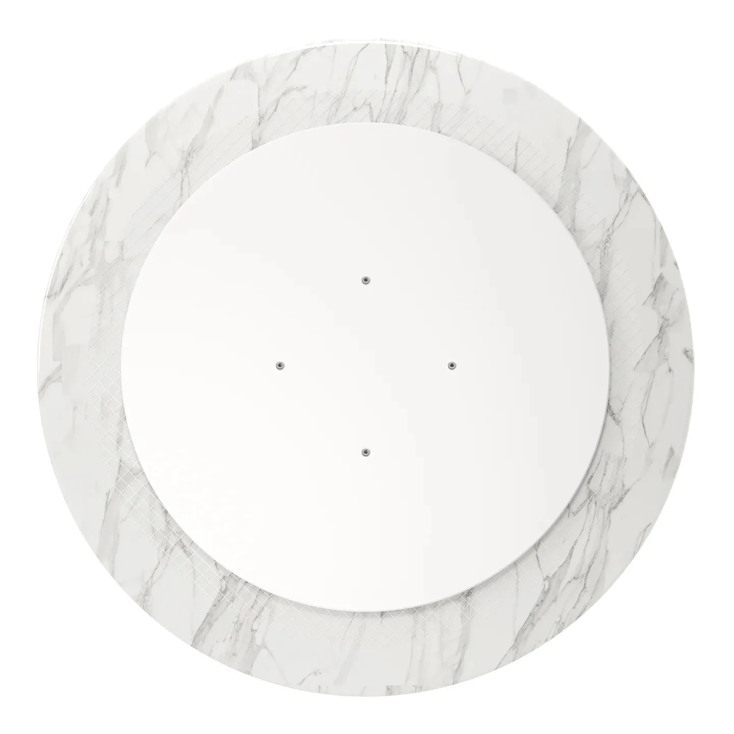 Rose 32" Round Marble Dining Table, Gray Base By World Modern Design