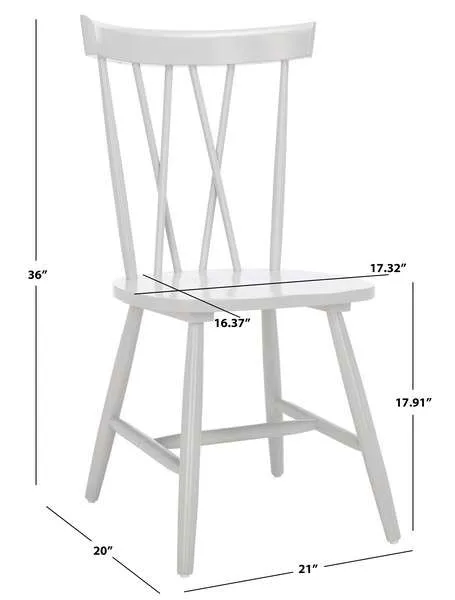 Safavieh Friar Dining Chair Set Of 2 - Gray