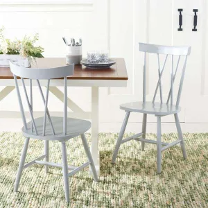 Safavieh Friar Dining Chair Set Of 2 - Gray