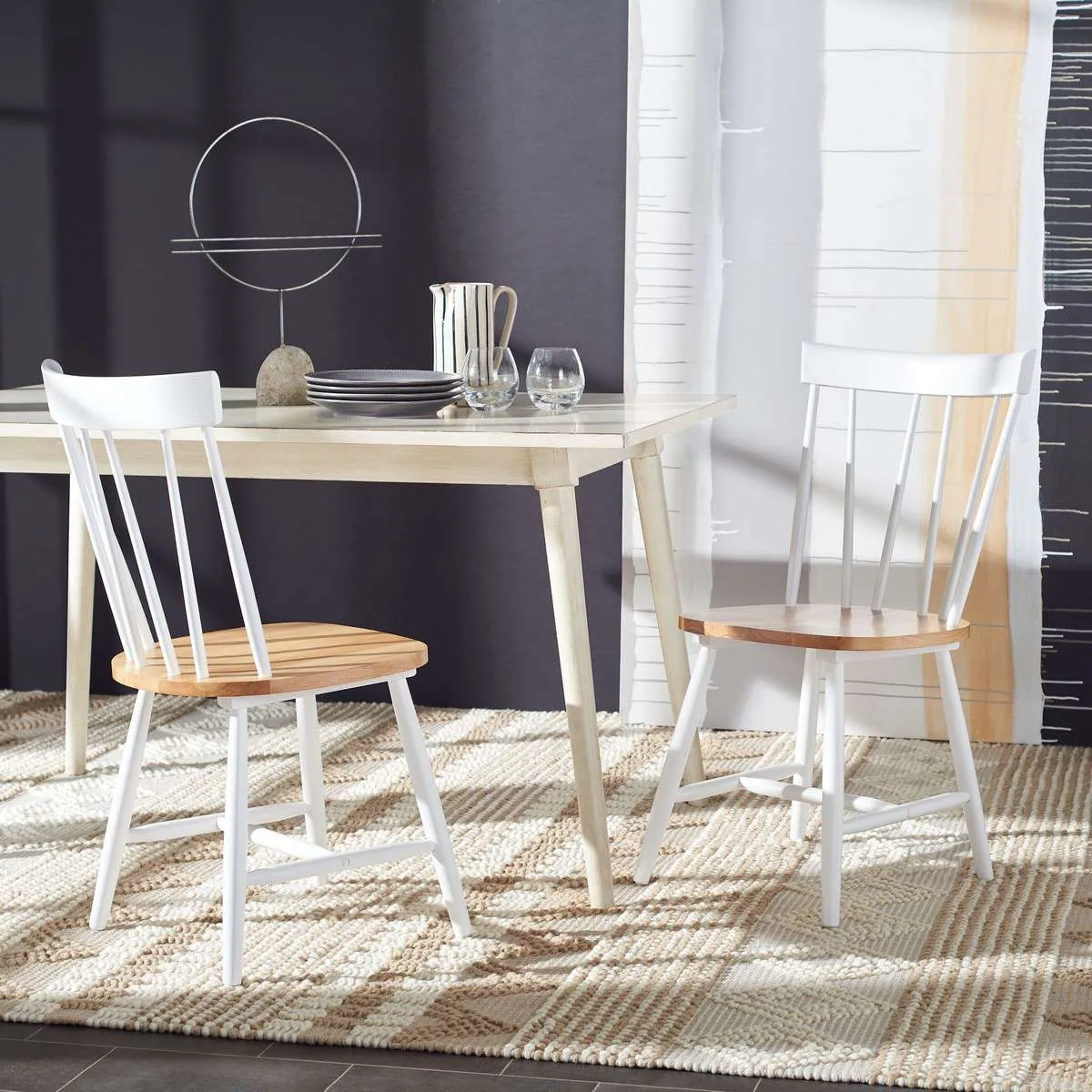 Safavieh Kealey Dining Chair Set Of 2 - Natural