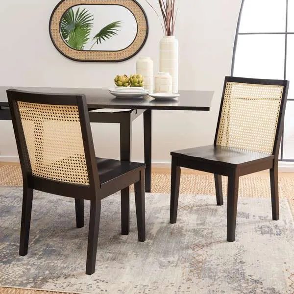Safavieh Levy Dining Chair Set Of 2 - Black