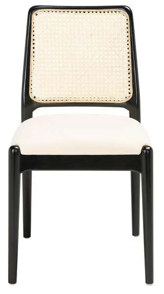 Safavieh Reinhardt Rattan Dining Chair Set Of 2 - Black