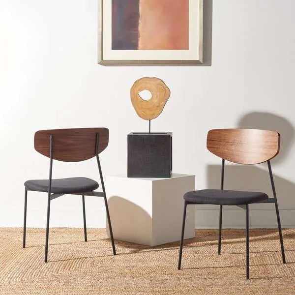 Safavieh Ryker Dining Chair Set Of 2 - Walnut