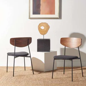 Safavieh Ryker Dining Chair Set Of 2 - Walnut