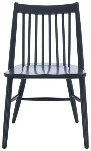 Safavieh Wren 19"H Spindle Dining Chair Set Of 2 - Dark Gray