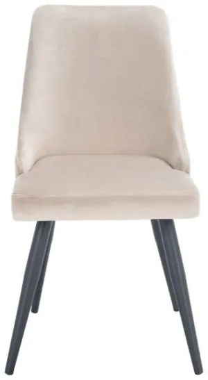 Safavieh Zoi Upholstered Dining Chair Set Of 2 - Taupe