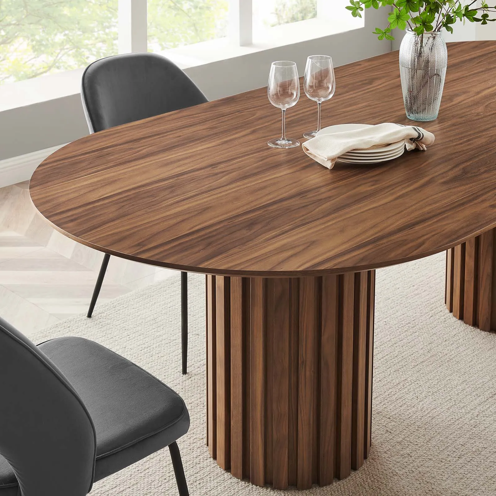 Senja 95" Oval Dining Table By Modway - EEI-6065