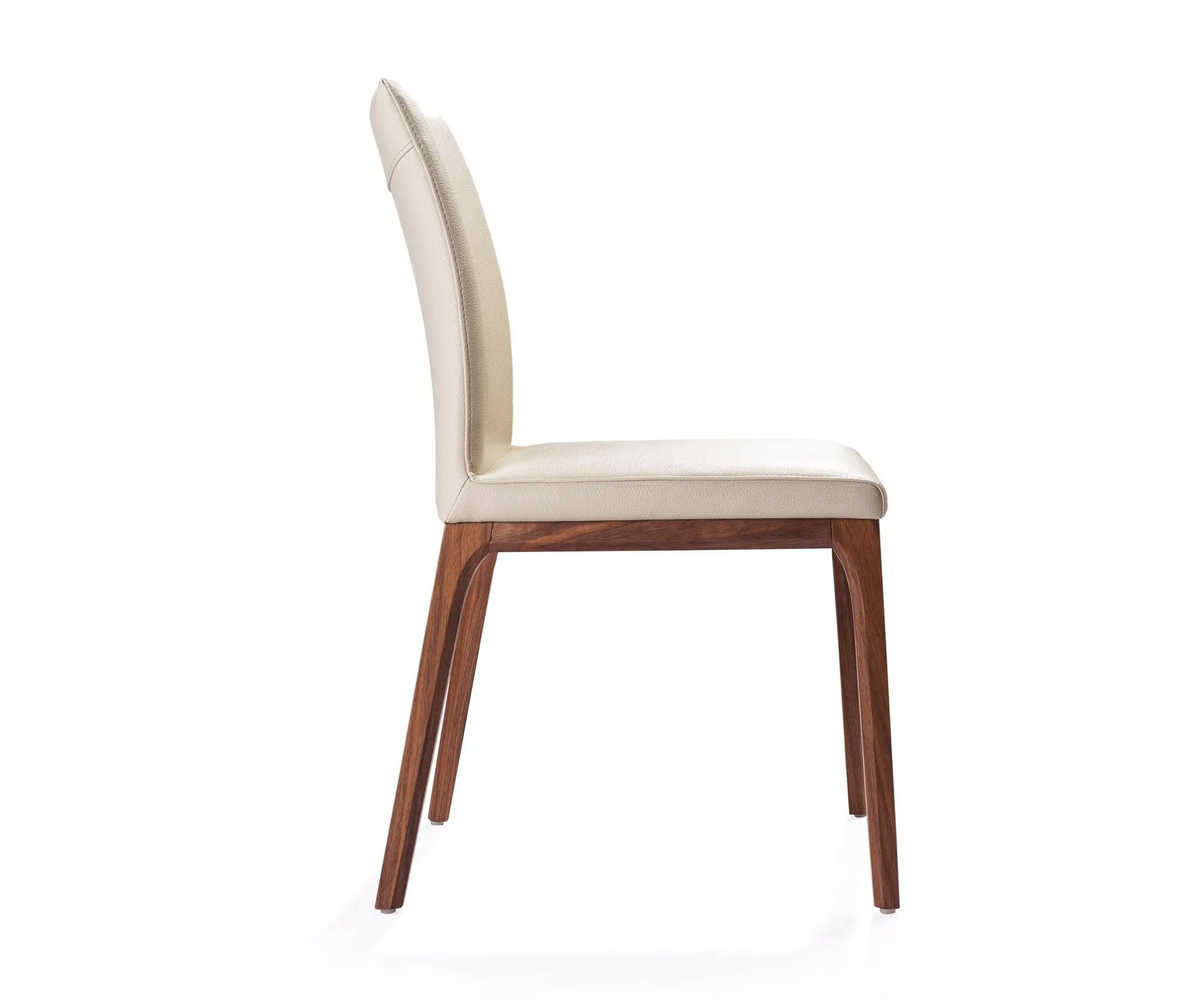 Set Of 2 Taupe Faux Leather Dining Chairs By Homeroots - 370661