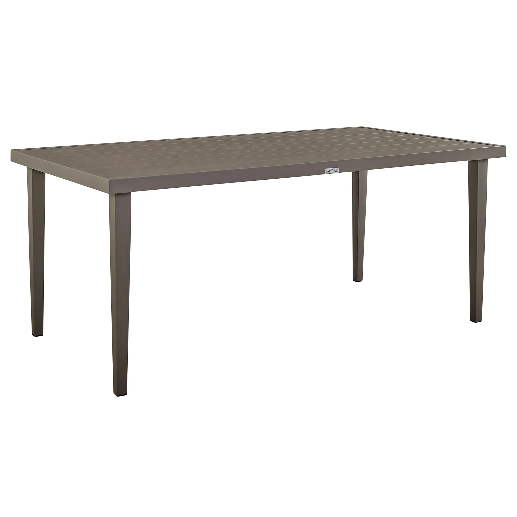 Silvana 5 Piece Gray Aluminum Outdoor Dining Set with Gray Fabric By Armen Living