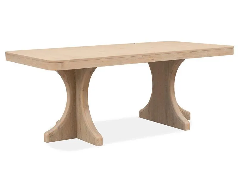 Somerset - Trestle Dining Table - Butternut and Omari Natural