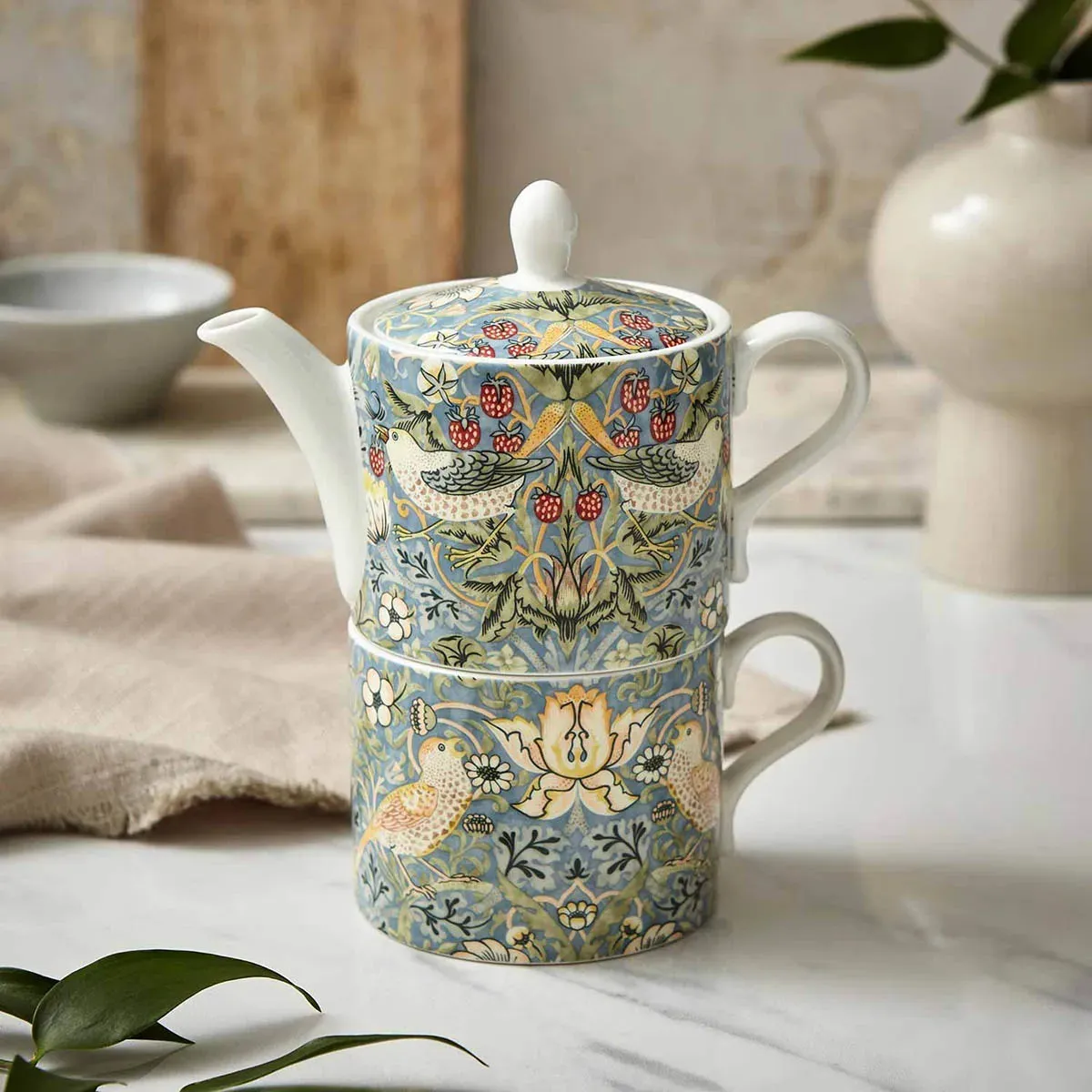 Spode William Morris & Co Strawberry Thief Tea for One