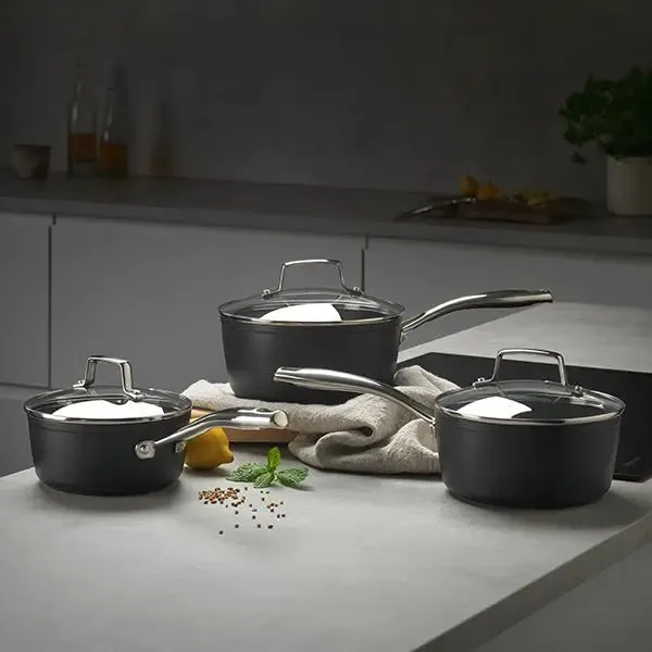 Stellar Rocktanium 3 Piece Saucepan Set