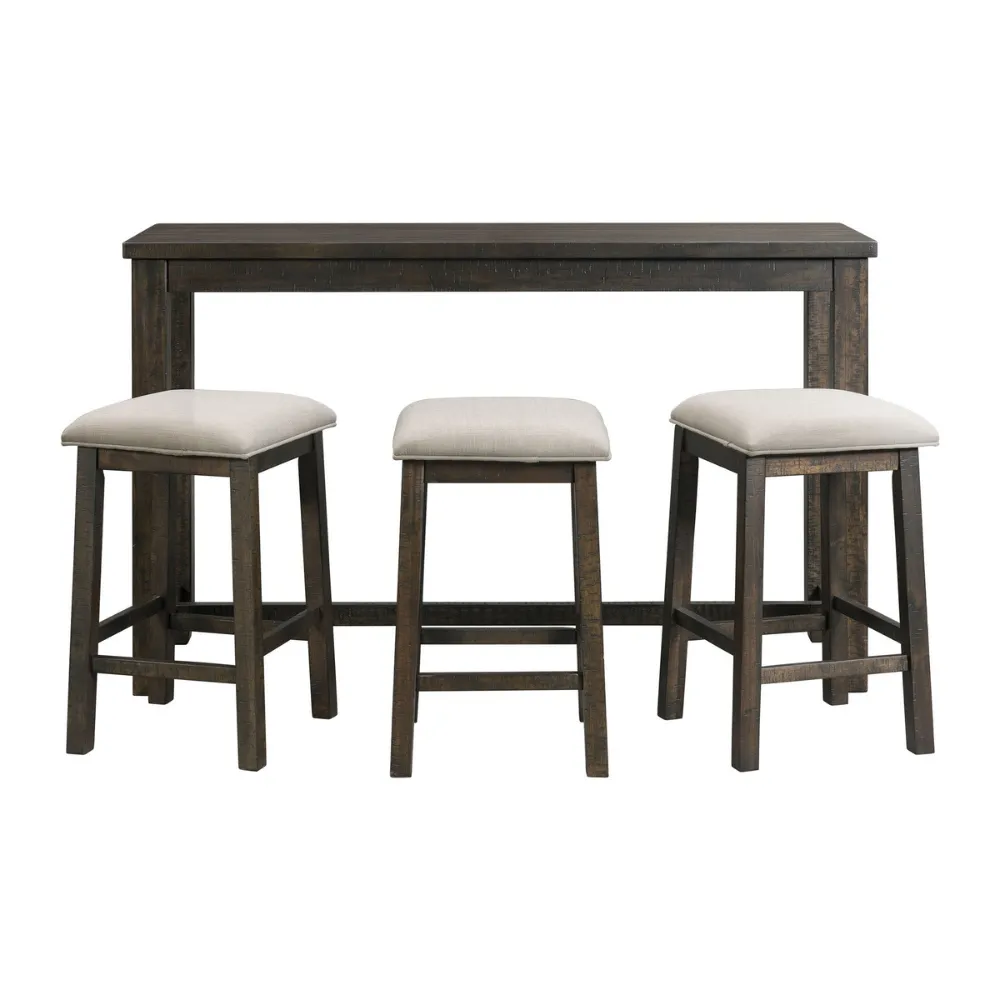 Stone Occasional Bar Table Single Pack (Table   Three Stools)