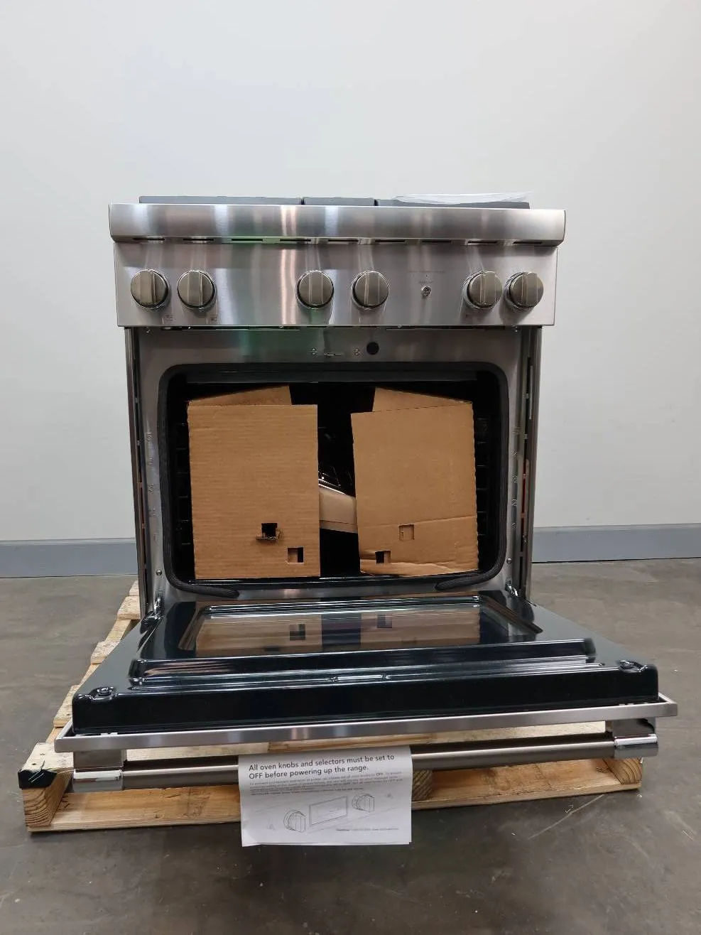 Thermador 30" 4 Star Burners Dual Fuel Pro Harmony Professional Range PRD304WHU