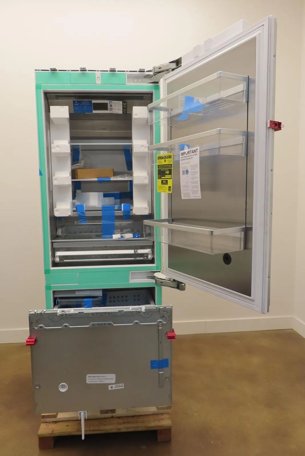 Thermador Freedom Col T30IB905SP 30" Panel Ready Built-In Smart Refrigerator Pic