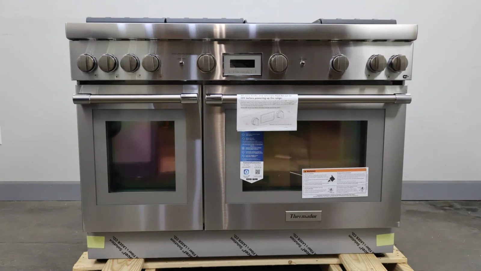 Thermador Pro Harmony 48" Home Connect Freestanding Dual Fuel Range PRD486WDHU