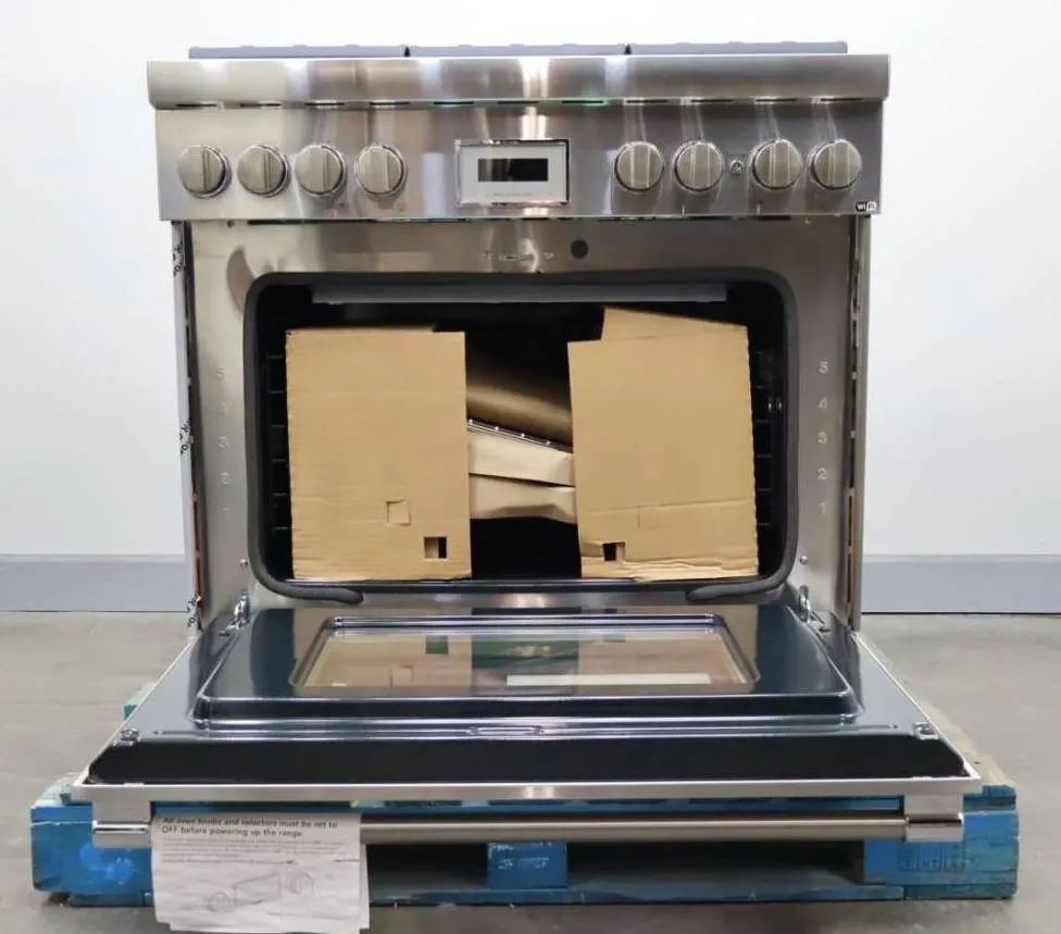 Thermador Pro Harmony Series 36" Professional Smart Dual Fuel Range PRD366WHU
