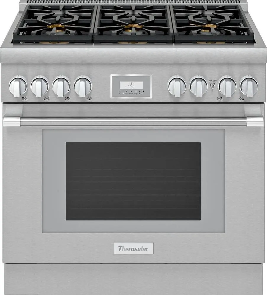 Thermador Pro Harmony Series 36" Professional Smart Dual Fuel Range PRD366WHU