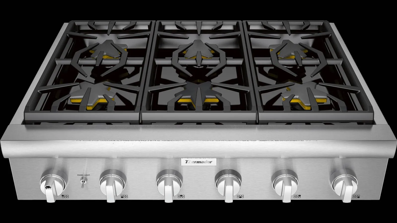 Thermador Professional Series 36" 6 Sealed Burner Stainless Gas Rangetop PCG366W