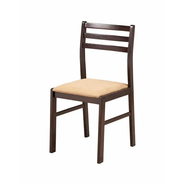 Transitional Style 3 Piece Wooden Dining Table and Chair Set, Brown By Benzara