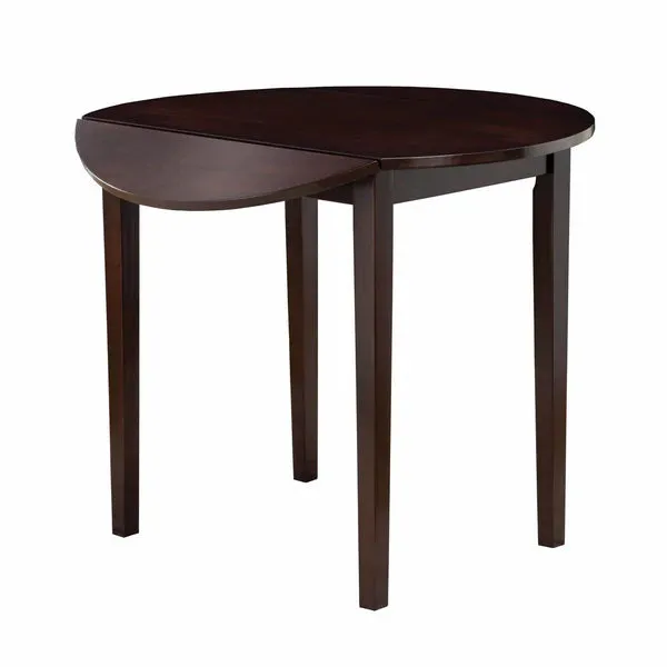 Transitional Style 3 Piece Wooden Dining Table and Chair Set, Brown By Benzara