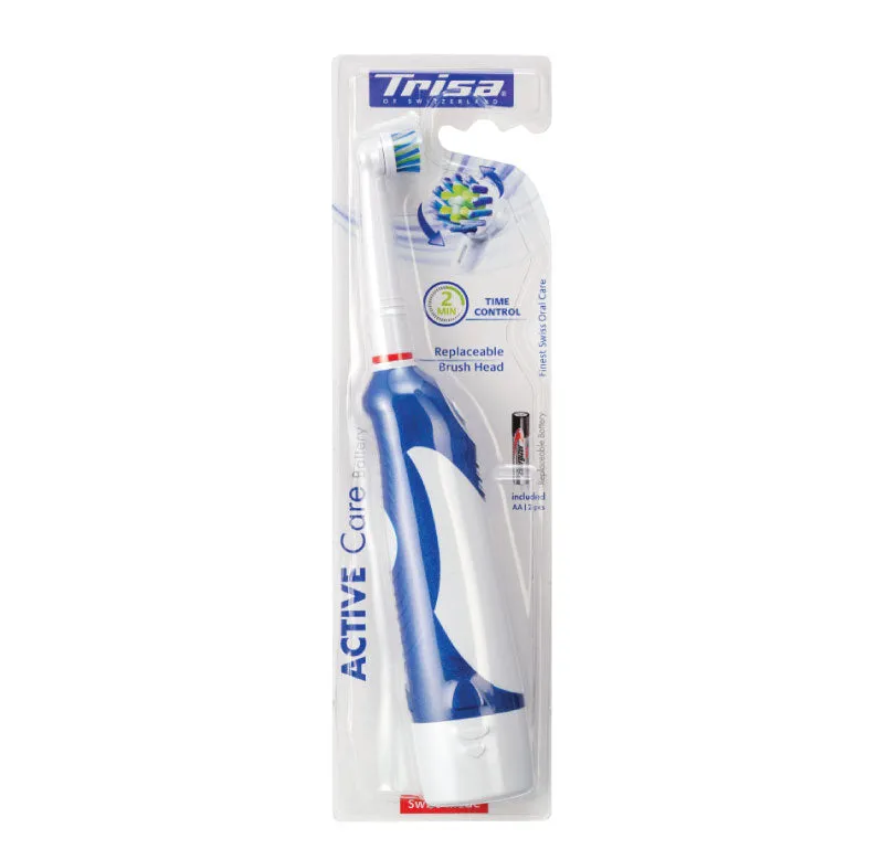 Trisa Electric Toothbrush, Active Care, White & Blue