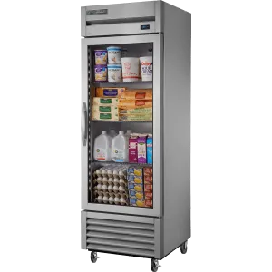 True Manufacturing Commercial T23GHCFGD01 Reach-In Glass Swing Door Refrigerator With Hydrocarbon Refrigerant~Framed Glass Door Version 01