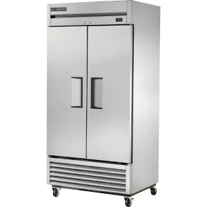 True Manufacturing Commercial T35HC Reach-In Solid Swing Door Refrigerator With Hydrocarbon Refrigerant