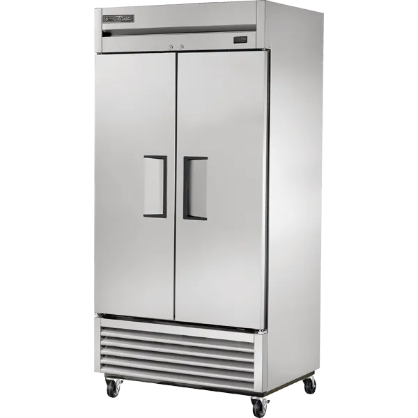 True Manufacturing Commercial T35HC Reach-In Solid Swing Door Refrigerator With Hydrocarbon Refrigerant