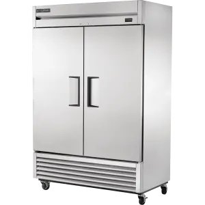 True Manufacturing Commercial T49HC Reach-In Solid Swing Door Refrigerator With Hydrocarbon Refrigerant
