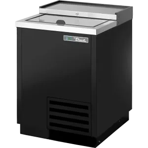 True Manufacturing Commercial TD247HC Solid Slide Lid Deep Well Horizontal Bottle Cooler With Hydrocarbon Refrigerant