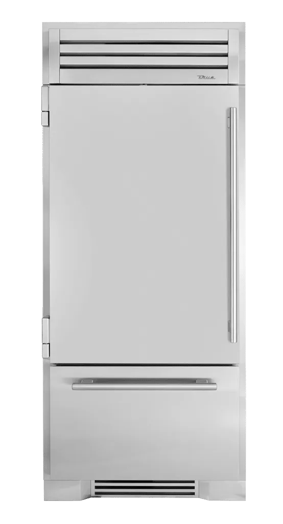 True Residential TR36RBFLSSA 36 Inch Solid Stainless Door Left Hinge Refrigerator With Bottom Freezer