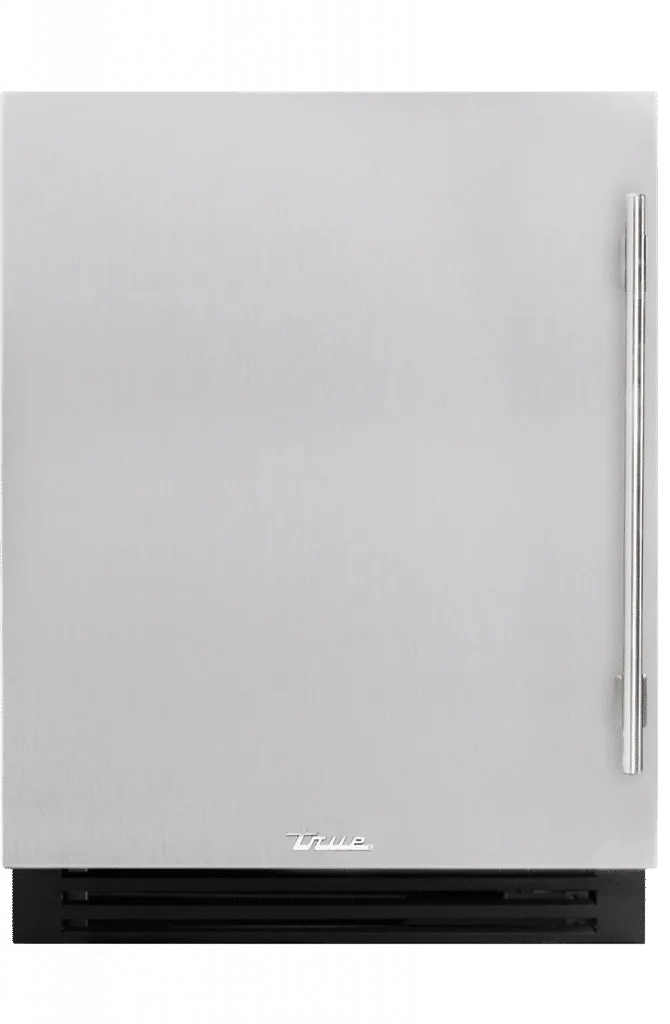 True Residential TUBADA24LSAS 24 Inch Solid Stainless Door Left Hinge Ada Height Undercounter Beverage Center