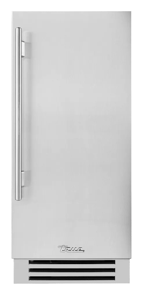 True Residential TUI15RSSD 15 Inch Solid Stainless Door Right Hinge Clear Ice Machine