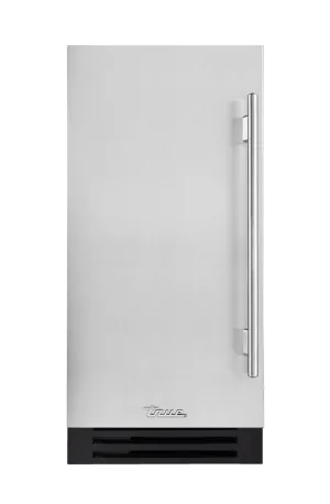 True Residential TUIADA15LSAS 15 Inch Solid Stainless Door Left Hinge Ada Height Clear Ice Machine