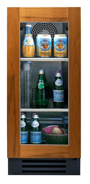 True Residential TUR15ROGC 15 Inch Overlay Glass Door Right Hinge Undercounter Refrigerator