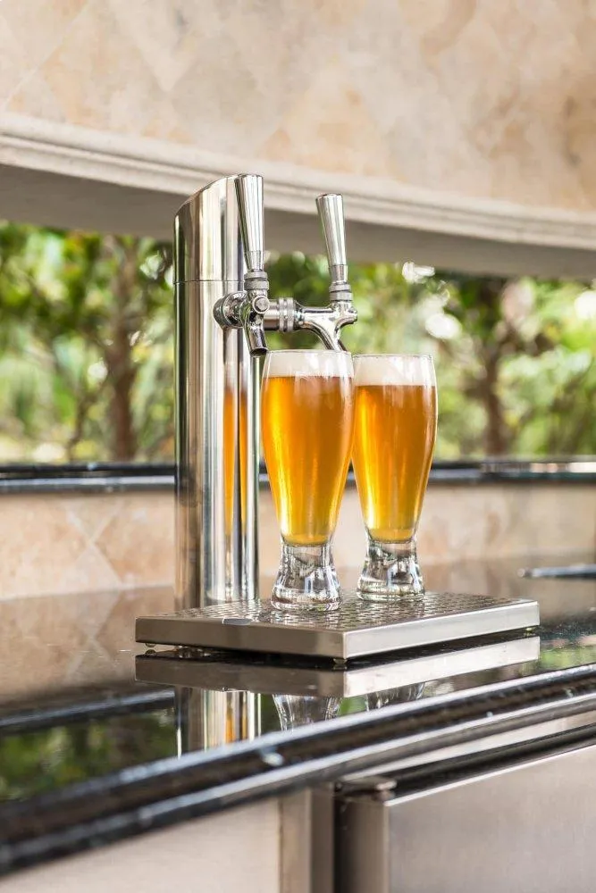 True Residential TUR24BDLOPC 24 Inch Single Tap Overlay Panel Door Left Hinge Undercounter Beverage Dispenser