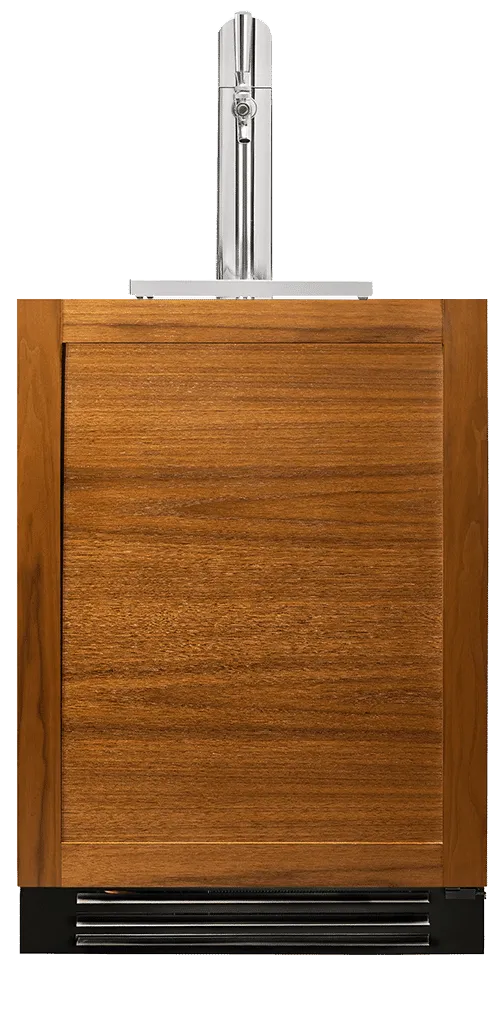 True Residential TUR24BDLOPC 24 Inch Single Tap Overlay Panel Door Left Hinge Undercounter Beverage Dispenser