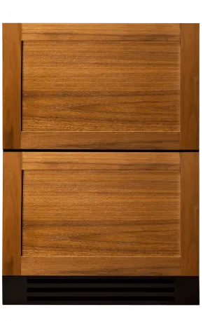 True Residential TUR24DOPC 24 Inch Overlay Panel Door Undercounter Refrigerator Drawer