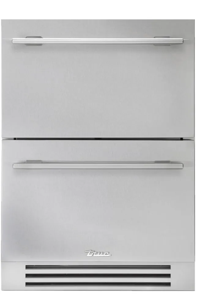 True Residential TUR24DSSC 24 Inch Solid Stainless Door Undercounter Refrigerator Drawer