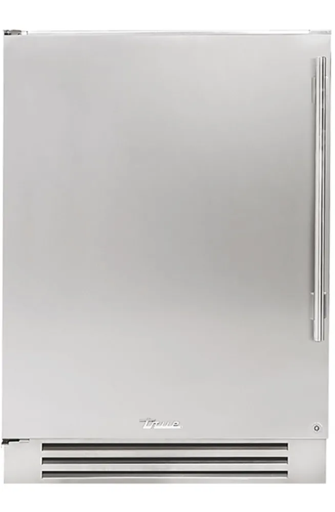 True Residential TUR24LSSC 24 Inch Solid Stainless Door Left Hinge Undercounter Refrigerator