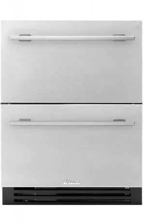True Residential TURADA24DAS 24 Inch Solid Stainless Door Ada Height Undercounter Refrigerator Drawer