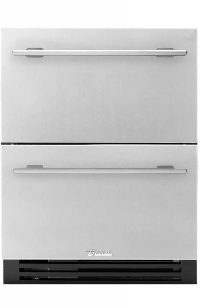 True Residential TURADA24DAS 24 Inch Solid Stainless Door Ada Height Undercounter Refrigerator Drawer