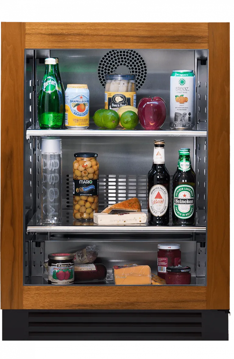 True Residential TURADA24LGAO 24 Inch Overlay Glass Door Left Hinge Ada Height Undercounter Refrigerator
