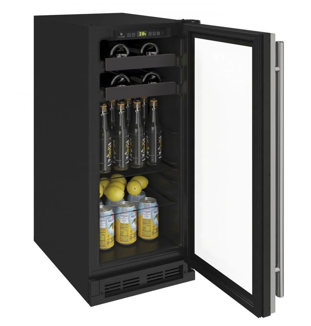 U-Line U1215BEVS00A 1215Bev 15" Beverage Center With Stainless Frame Finish (115 V/60 Hz Volts /60 Hz Hz)
