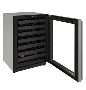U-Line U2224WCS00A 2224Wc 24" Wine Refrigerator With Stainless Frame Finish And Field Reversible Door Swing (115 V/60 Hz Volts /60 Hz Hz)