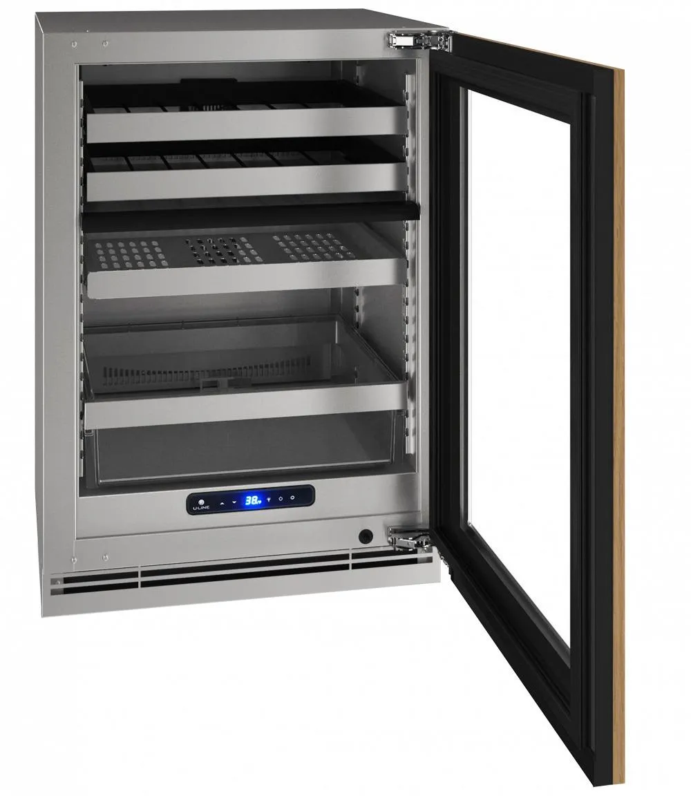 U-Line UHBD524IG01A Hbd524 24" Dual-Zone Beverage Center With Integrated Frame Finish And Field Reversible Door Swing (115 V/60 Hz Volts /60 Hz Hz)