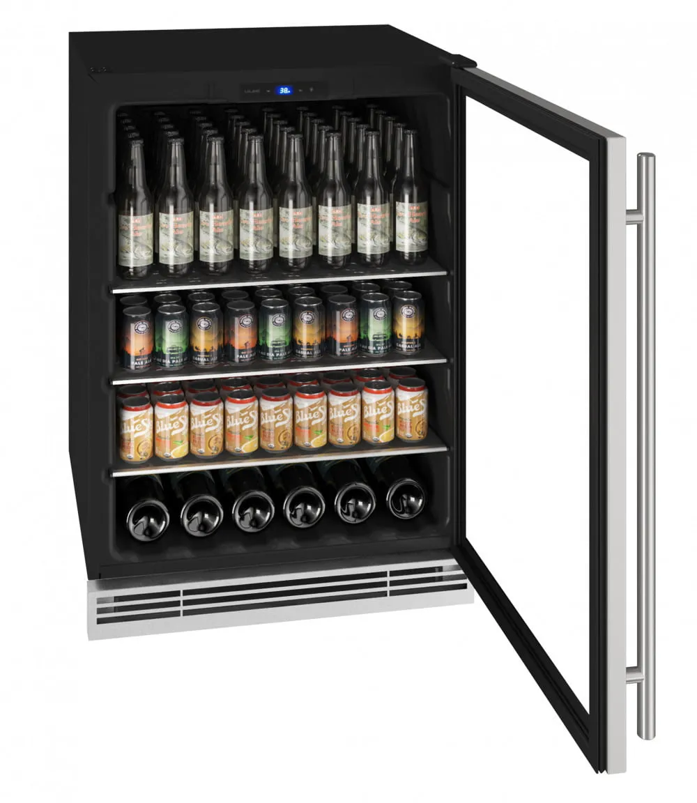 U-Line UHBV024SG01A Hbv024 24" Beverage Center With Stainless Frame Finish (115 V/60 Hz Volts /60 Hz Hz)